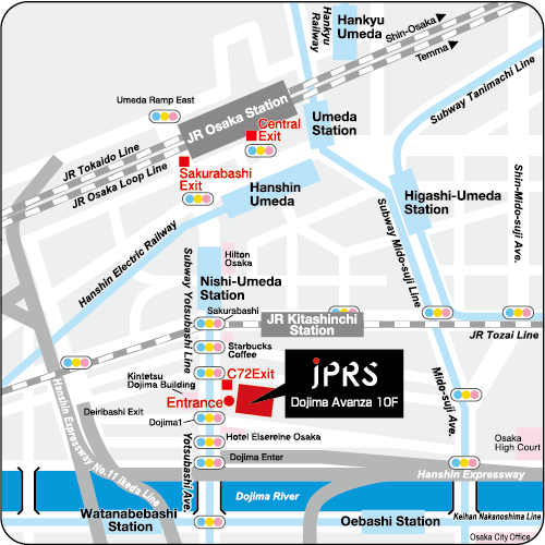 Osaka Office Map